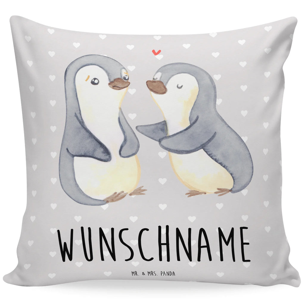 Personalisiertes Kissen Pinguine trösten Kissen, personalisiert, Name, Wunschname, bedrucken, Kopfkissen, Liebe, Partner, Freund, Freundin, Ehemann, Ehefrau, Heiraten, Verlobung, Heiratsantrag, Liebesgeschenk, Jahrestag, Hocheitstag, Valentinstag, Geschenk für Frauen, Hochzeitstag, Mitbringsel, Geschenk für Freundin, Geschenk für Partner, Liebesbeweis, für Männer, für Ehemann