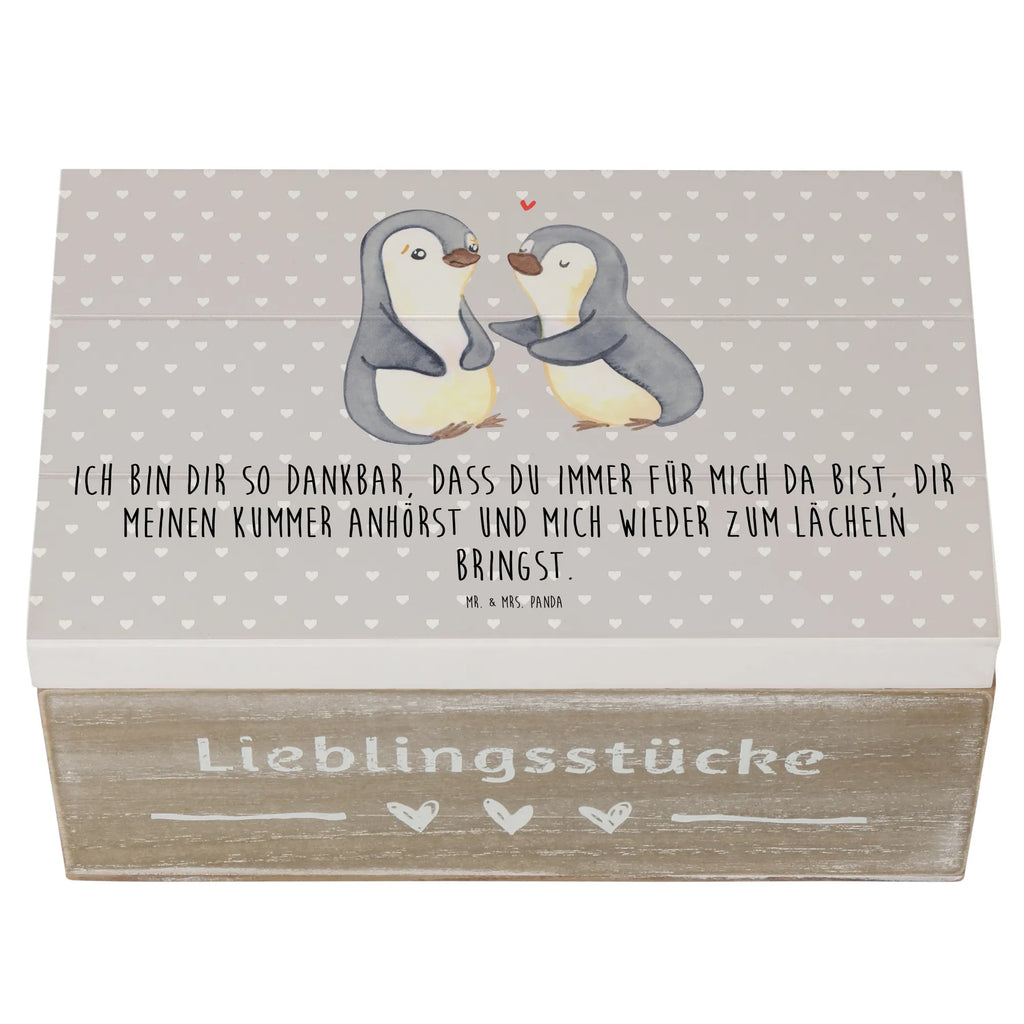 Holzkiste Pinguine trösten Holzkiste, Kiste, Schatzkiste, Truhe, Schatulle, XXL, Erinnerungsbox, Erinnerungskiste, Dekokiste, Aufbewahrungsbox, Geschenkbox, Geschenkdose, Liebe, Partner, Freund, Freundin, Ehemann, Ehefrau, Heiraten, Verlobung, Heiratsantrag, Liebesgeschenk, Jahrestag, Hocheitstag, Valentinstag, Geschenk für Frauen, Hochzeitstag, Mitbringsel, Geschenk für Freundin, Geschenk für Partner, Liebesbeweis, für Männer, für Ehemann