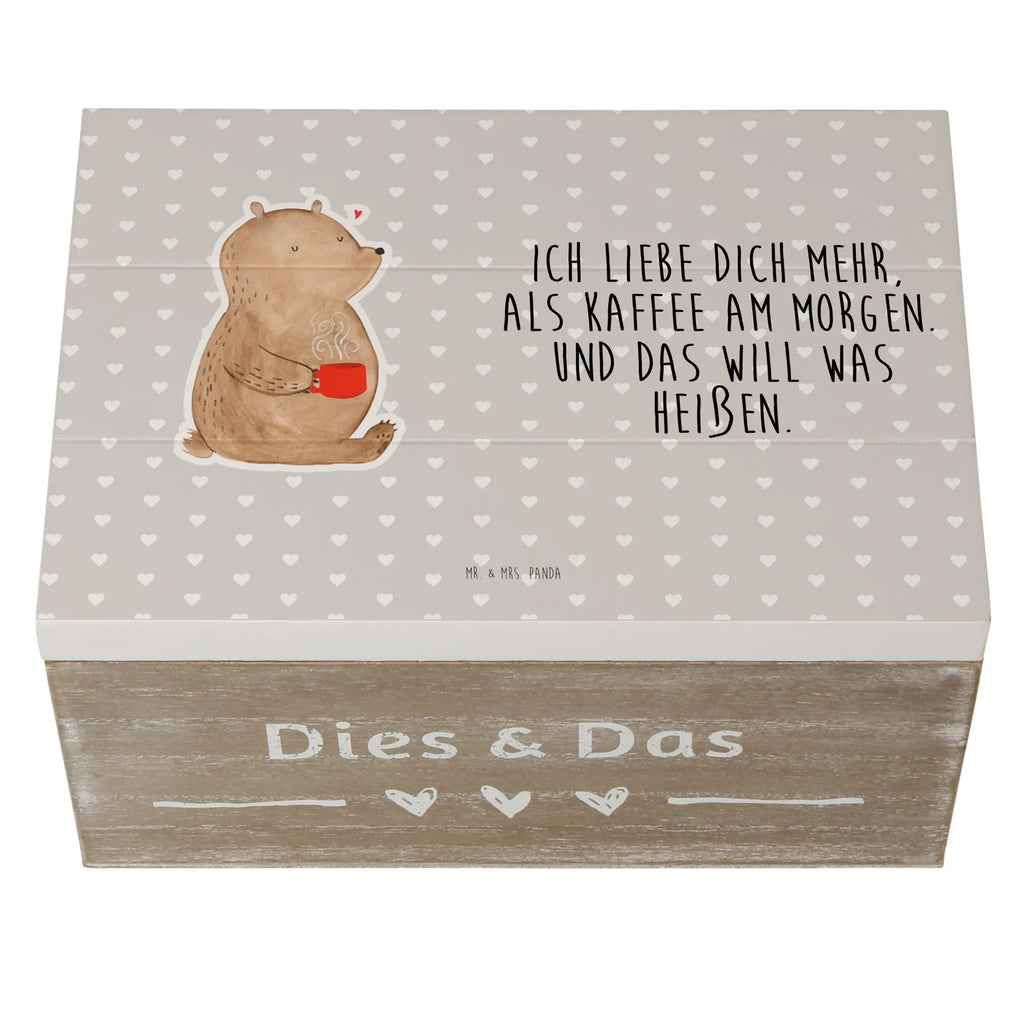 Holzkiste Bär Morgenkaffee Holzkiste, Kiste, Schatzkiste, Truhe, Schatulle, XXL, Erinnerungsbox, Erinnerungskiste, Dekokiste, Aufbewahrungsbox, Geschenkbox, Geschenkdose, Liebe, Partner, Freund, Freundin, Ehemann, Ehefrau, Heiraten, Verlobung, Heiratsantrag, Liebesgeschenk, Jahrestag, Hocheitstag, Valentinstag, Geschenk für Frauen, Hochzeitstag, Mitbringsel, Geschenk für Freundin, Geschenk für Partner, Liebesbeweis, für Männer, für Ehemann