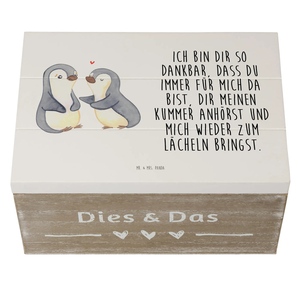 Holzkiste Pinguine trösten Holzkiste, Kiste, Schatzkiste, Truhe, Schatulle, XXL, Erinnerungsbox, Erinnerungskiste, Dekokiste, Aufbewahrungsbox, Geschenkbox, Geschenkdose, Liebe, Partner, Freund, Freundin, Ehemann, Ehefrau, Heiraten, Verlobung, Heiratsantrag, Liebesgeschenk, Jahrestag, Hocheitstag, Valentinstag, Geschenk für Frauen, Hochzeitstag, Mitbringsel, Geschenk für Freundin, Geschenk für Partner, Liebesbeweis, für Männer, für Ehemann