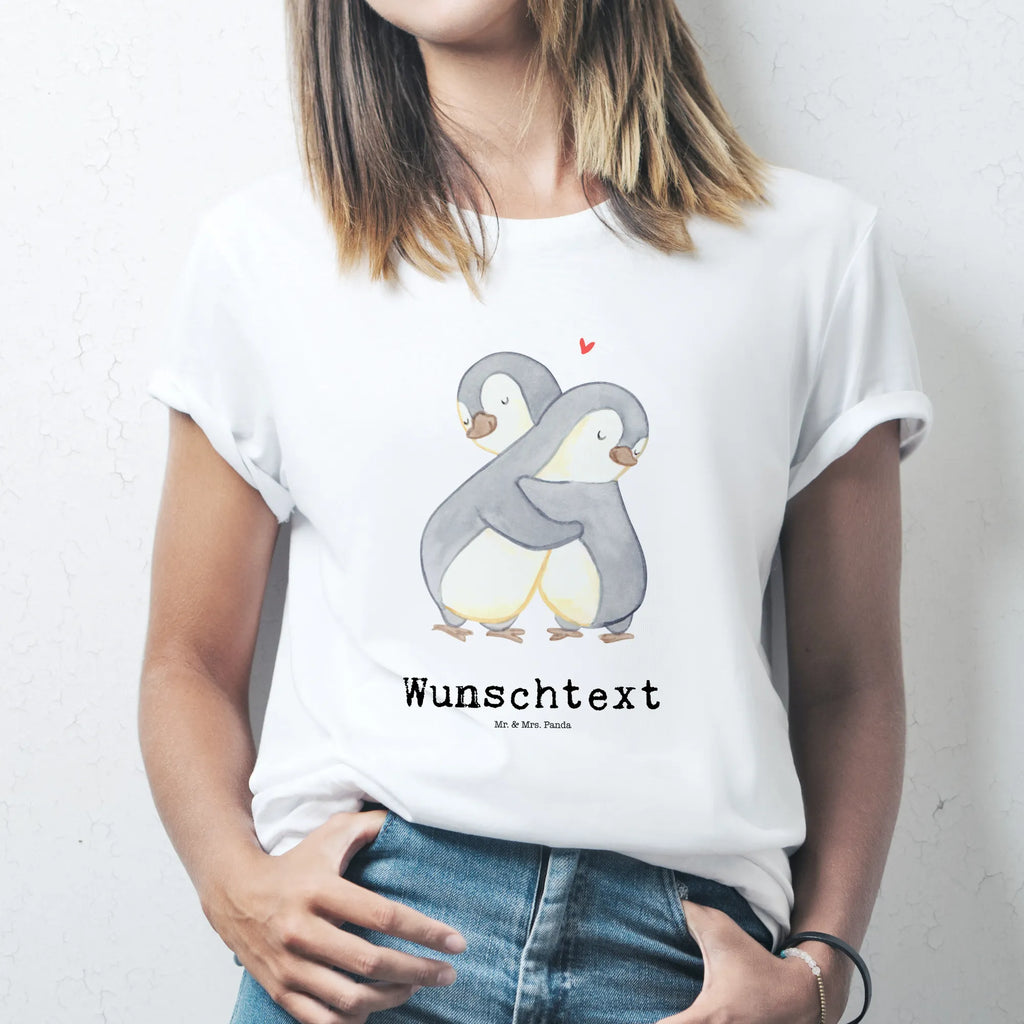 Personalisiertes T-Shirt Pinguine Kuscheln T-Shirt Personalisiert, T-Shirt mit Namen, T-Shirt mit Aufruck, Männer, Frauen, Liebe, Partner, Freund, Freundin, Ehemann, Ehefrau, Heiraten, Verlobung, Heiratsantrag, Liebesgeschenk, Jahrestag, Hocheitstag, Valentinstag, Geschenk für Frauen, Hochzeitstag, Mitbringsel, Geschenk für Freundin, Geschenk für Partner, Liebesbeweis, für Männer, für Ehemann