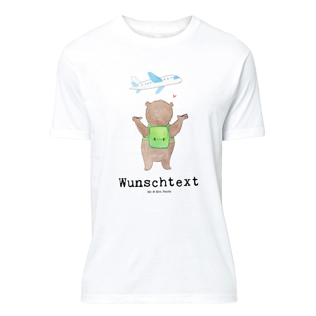 Personalisiertes T-Shirt Bär Flugzeug T-Shirt Personalisiert, T-Shirt mit Namen, T-Shirt mit Aufruck, Männer, Frauen, Liebe, Partner, Freund, Freundin, Ehemann, Ehefrau, Heiraten, Verlobung, Heiratsantrag, Liebesgeschenk, Jahrestag, Hocheitstag, Valentinstag, Geschenk für Frauen, Hochzeitstag, Mitbringsel, Geschenk für Freundin, Geschenk für Partner, Liebesbeweis, für Männer, für Ehemann