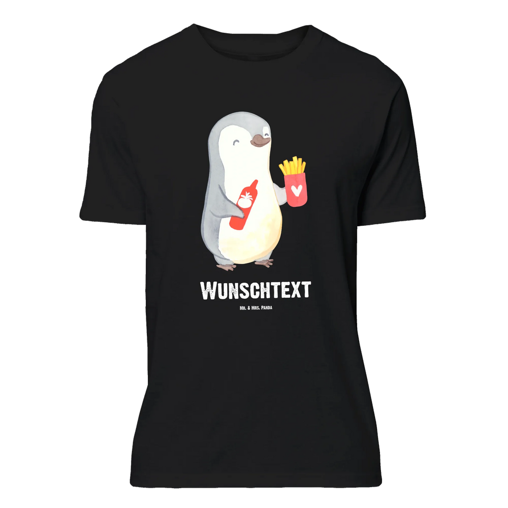 Personalisiertes T-Shirt Pinguin Pommes T-Shirt Personalisiert, T-Shirt mit Namen, T-Shirt mit Aufruck, Männer, Frauen, Liebe, Partner, Freund, Freundin, Ehemann, Ehefrau, Heiraten, Verlobung, Heiratsantrag, Liebesgeschenk, Jahrestag, Hocheitstag, Valentinstag, Geschenk für Frauen, Hochzeitstag, Mitbringsel, Geschenk für Freundin, Geschenk für Partner, Liebesbeweis, für Männer, für Ehemann