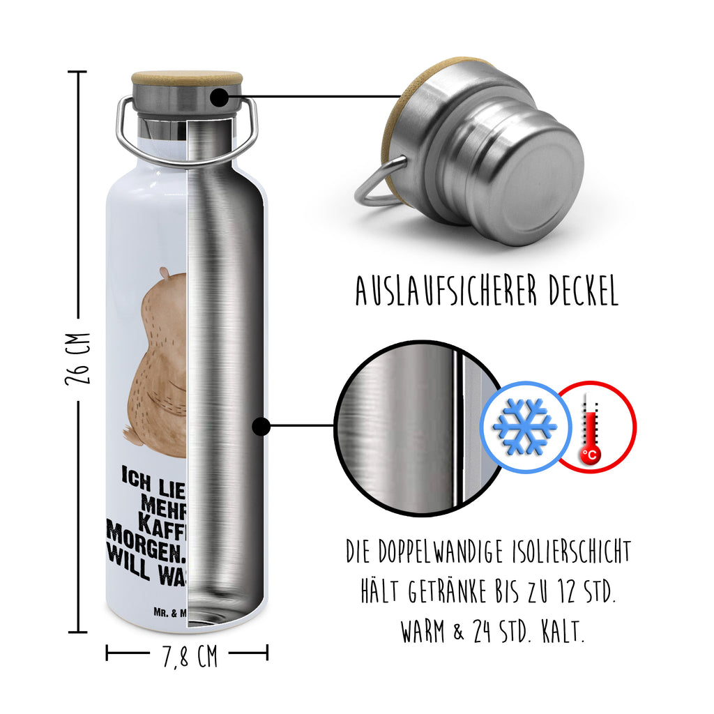 Trinkflasche Bär Morgenkaffee Thermosflasche, Isolierflasche, Edelstahl, Trinkflasche, isoliert, Wamrhaltefunktion, Sportflasche, Flasche zum Sport, Sportlerflasche, Liebe, Partner, Freund, Freundin, Ehemann, Ehefrau, Heiraten, Verlobung, Heiratsantrag, Liebesgeschenk, Jahrestag, Hocheitstag, Valentinstag, Geschenk für Frauen, Hochzeitstag, Mitbringsel, Geschenk für Freundin, Geschenk für Partner, Liebesbeweis, für Männer, für Ehemann