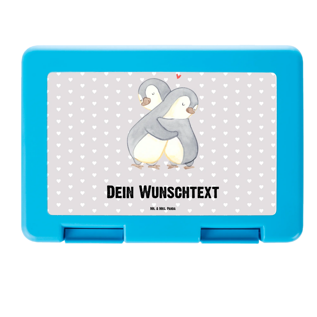 Personalisierte Brotdose Pinguine Kuscheln Brotdose personalisiert, Brotbox, Snackbox, Lunch box, Butterbrotdose, Brotzeitbox, Liebe, Partner, Freund, Freundin, Ehemann, Ehefrau, Heiraten, Verlobung, Heiratsantrag, Liebesgeschenk, Jahrestag, Hocheitstag, Valentinstag, Geschenk für Frauen, Hochzeitstag, Mitbringsel, Geschenk für Freundin, Geschenk für Partner, Liebesbeweis, für Männer, für Ehemann