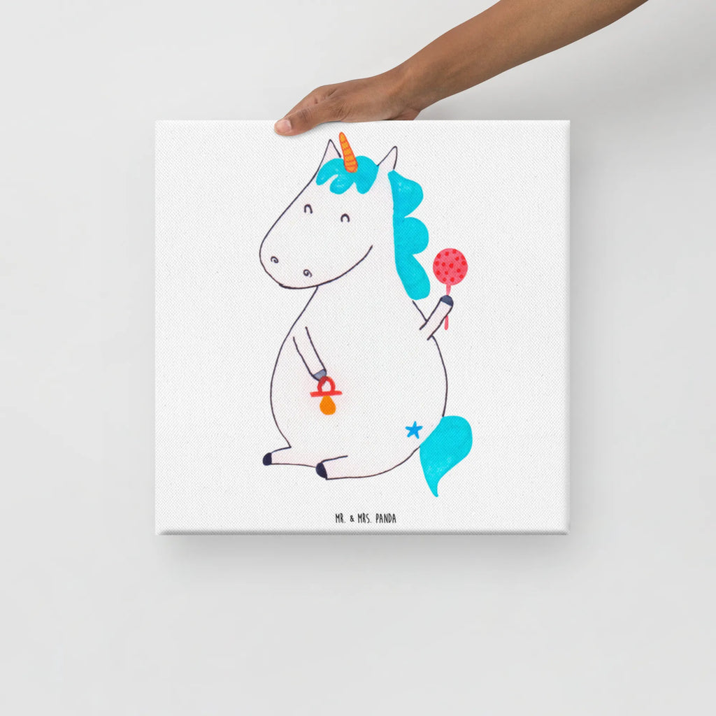 Leinwand Bild Einhorn Baby Leinwand, Bild, Kunstdruck, Wanddeko, Dekoration, Einhorn, Einhörner, Einhorn Deko, Pegasus, Unicorn, Mutter, Geburt, Geburtstag, erstes Kind, Baby, Babyglück, Nachwuchs, Eltern, Party, Kind, Schnuller