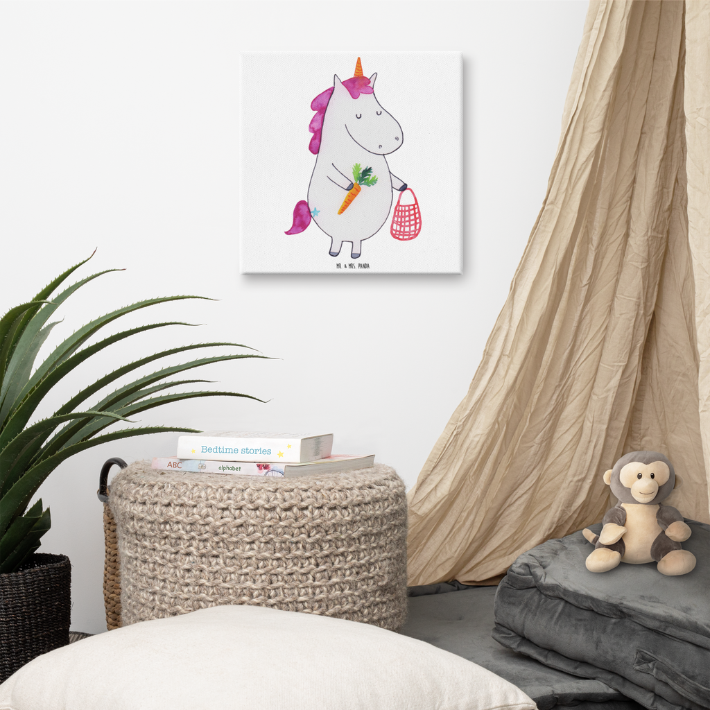 Leinwand Bild Einhorn Gemüse Leinwand, Bild, Kunstdruck, Wanddeko, Dekoration, Einhorn, Einhörner, Einhorn Deko, Pegasus, Unicorn, Biomarkt, Bio, Gemüse, Wochenmarkt