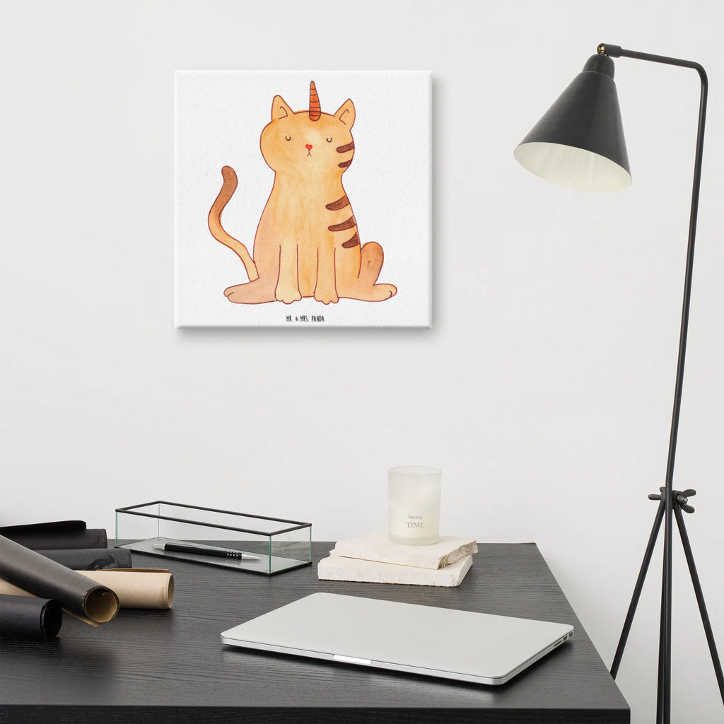 Leinwand Bild Einhorn Katze Leinwand, Bild, Kunstdruck, Wanddeko, Dekoration, Einhorn, Einhörner, Einhorn Deko, Unicorn, Katzer, Mieze, Regenbogen, Glitzer, Einhornpower, Erwachsenwerden, Katze, Katzenhorn, Einhornkatze, Kittyhorn