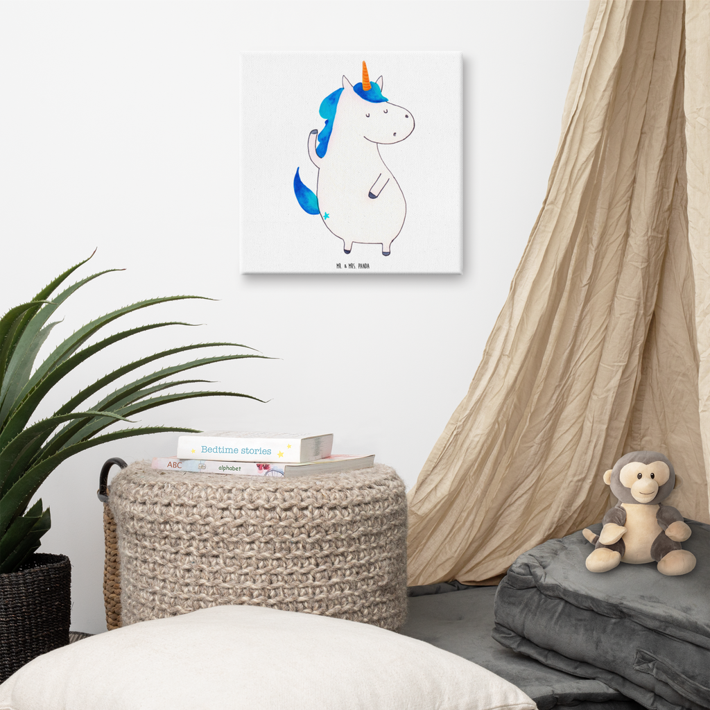 Leinwand Bild Einhorn Mann Leinwand, Bild, Kunstdruck, Wanddeko, Dekoration, Einhorn, Einhörner, Einhorn Deko, Pegasus, Unicorn, cool, Mann, Freundin, Familie, bester Freund, BFF, Party, hübsch, beste