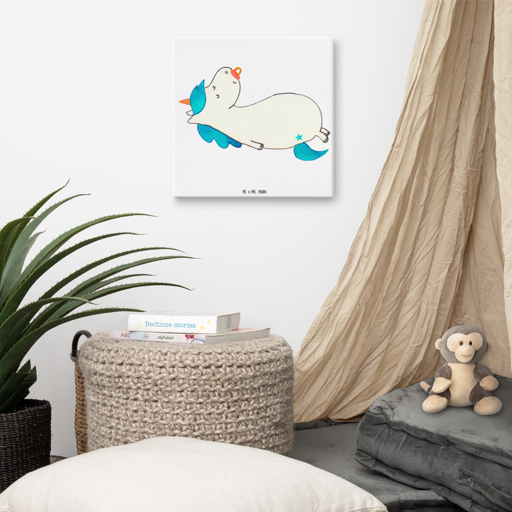 Leinwand Bild Einhorn Schnullie Leinwand, Bild, Kunstdruck, Wanddeko, Dekoration, Einhorn, Einhörner, Einhorn Deko, Unicorn, Baby, Kleinkind, Geburt, Geburtstag, Säugling, Schnuller, Geschenk Geburt, Mutter, Mama