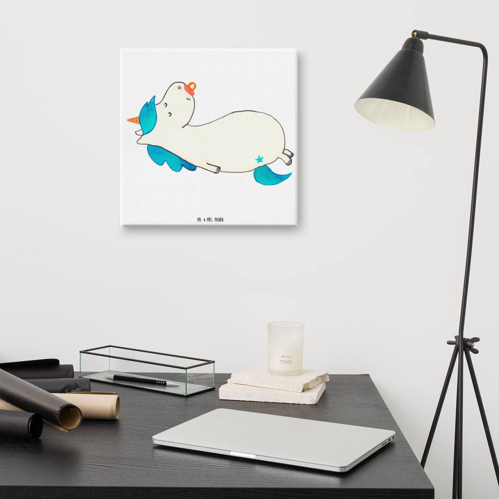 Leinwand Bild Einhorn Schnullie Leinwand, Bild, Kunstdruck, Wanddeko, Dekoration, Einhorn, Einhörner, Einhorn Deko, Unicorn, Baby, Kleinkind, Geburt, Geburtstag, Säugling, Schnuller, Geschenk Geburt, Mutter, Mama