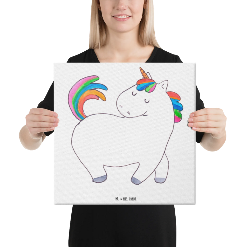 Leinwand Bild Einhorn stolzierend Leinwand, Bild, Kunstdruck, Wanddeko, Dekoration, Einhorn, Einhörner, Einhorn Deko, Unicorn, stolz, anders, bunt, Pferd, Reiter, Reiten, Freundin, Geschenk