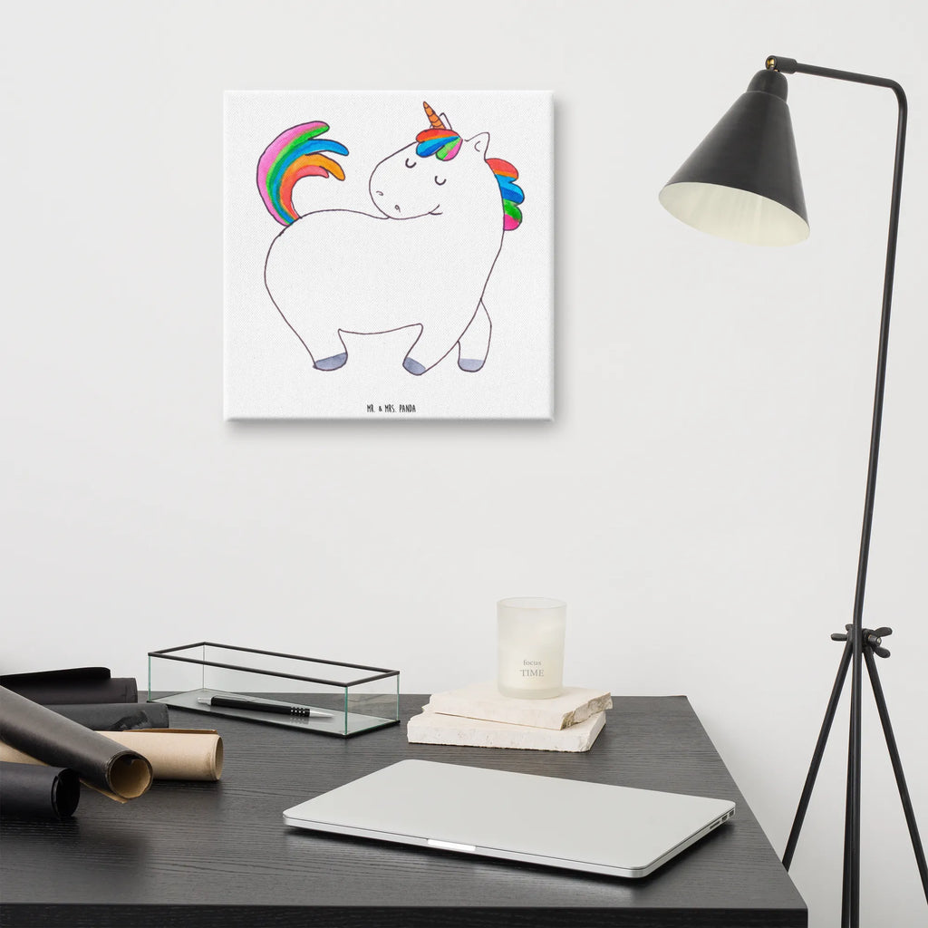 Leinwand Bild Einhorn stolzierend Leinwand, Bild, Kunstdruck, Wanddeko, Dekoration, Einhorn, Einhörner, Einhorn Deko, Unicorn, stolz, anders, bunt, Pferd, Reiter, Reiten, Freundin, Geschenk