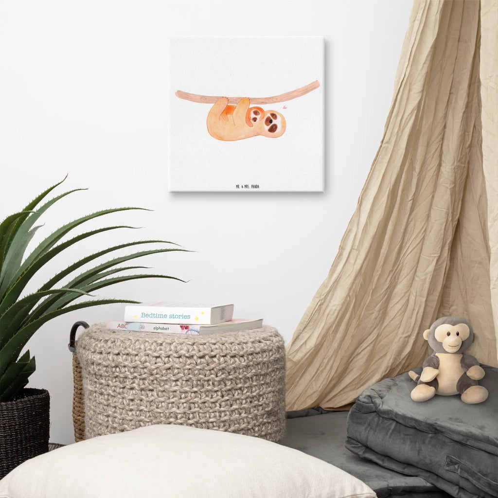 Leinwand Bild Faultier mit Kind Leinwand, Bild, Kunstdruck, Wanddeko, Dekoration, Faultier, Faultier Geschenk, Faultier Deko, Kind, Baby, Liebe, Mutter, Mama, Geburt, Kinder, Faulheit, Spaß, Niedlichkeit