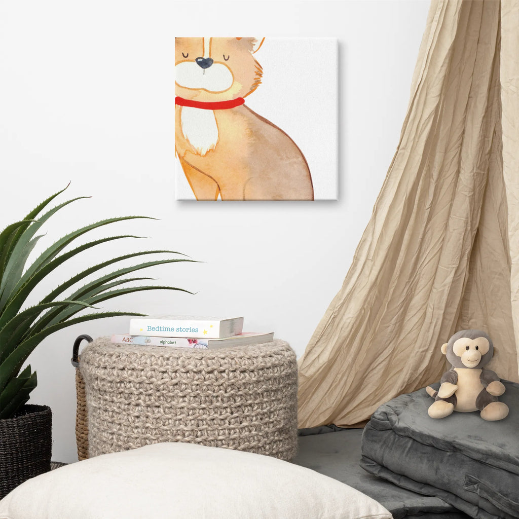 Leinwand Bild Hundeglück Leinwand, Bild, Kunstdruck, Wanddeko, Dekoration, Hund, Hundemotiv, Haustier, Hunderasse, Tierliebhaber, Hundebesitzer, Sprüche, Corgie, Hundeliebe, Spruch, Hundemama, Liebe