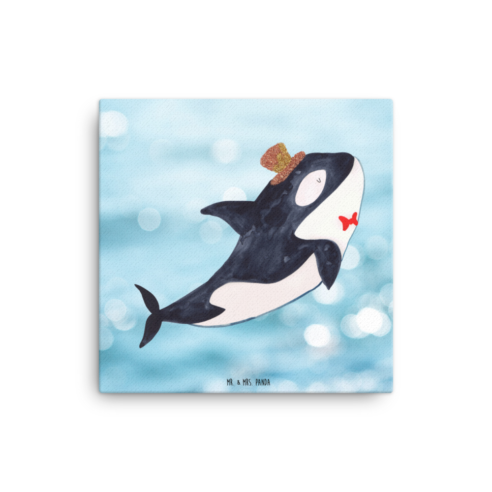 Leinwand Bild Orca Zylinder Leinwand, Bild, Kunstdruck, Wanddeko, Dekoration, Meerestiere, Meer, Urlaub, Narwal, Glitter, Konfetti, Glitzer, Geburtstag, Feier, Fete, Fest, Glückwunsch, Orca