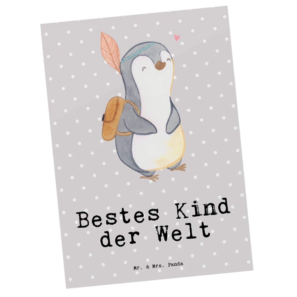 Postkarte Pinguin Bestes Kind der Welt Postkarte, Karte, Geschenkkarte, Grußkarte, Einladung, Ansichtskarte, Geburtstagskarte, Einladungskarte, Dankeskarte, Ansichtskarten, Einladung Geburtstag, Einladungskarten Geburtstag, für, Dankeschön, Geschenk, Schenken, Geburtstag, Geburtstagsgeschenk, Geschenkidee, Danke, Bedanken, Mitbringsel, Freude machen, Geschenktipp, Kinder, Kind, Kid, Kids, Kiddy, Bestes, Tochter, Sohn, Nachwuchs, Geburt, Liebling, Taufe