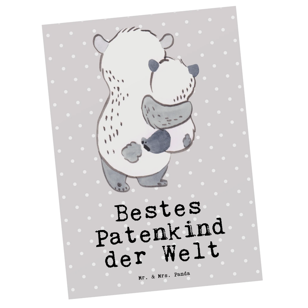 Postkarte Panda Bestes Patenkind der Welt Postkarte, Karte, Geschenkkarte, Grußkarte, Einladung, Ansichtskarte, Geburtstagskarte, Einladungskarte, Dankeskarte, Ansichtskarten, Einladung Geburtstag, Einladungskarten Geburtstag, für, Dankeschön, Geschenk, Schenken, Geburtstag, Geburtstagsgeschenk, Geschenkidee, Danke, Bedanken, Mitbringsel, Freude machen, Geschenktipp, Patenkind, Paten Kind, Pate, Taufe, Taufgeschenk, Patenonkel, Patentante, Tauffeier, Täufling, Nichte, Neffe