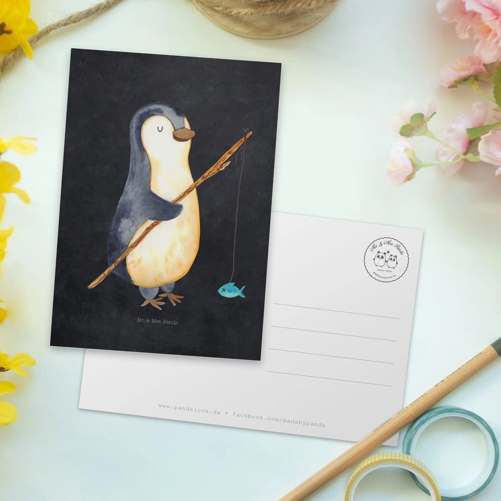 Postkarte Pinguin Angler Postkarte, Karte, Geschenkkarte, Grußkarte, Einladung, Ansichtskarte, Geburtstagskarte, Einladungskarte, Dankeskarte, Ansichtskarten, Einladung Geburtstag, Einladungskarten Geburtstag, Pinguin, Pinguine, Angeln, Angler, Tagträume, Hobby, Plan, Planer, Tagesplan, Neustart, Motivation, Geschenk, Freundinnen, Geschenkidee, Urlaub, Wochenende