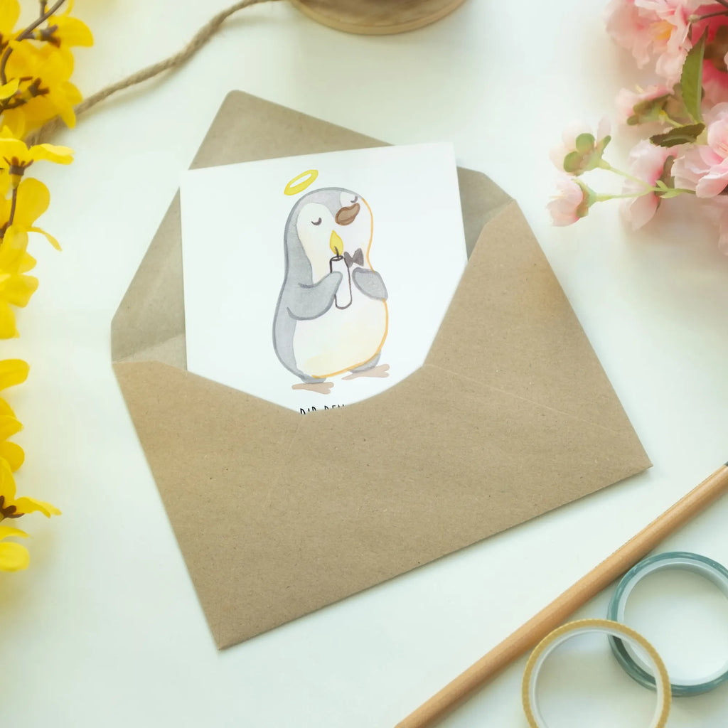 Grußkarte Pinguin Kommunion Grußkarte, Klappkarte, Einladungskarte, Glückwunschkarte, Hochzeitskarte, Geburtstagskarte, Karte, Ansichtskarten, Konfirmation, Kommunion, Jugendweihe, Konfirmation Geschenk, Kommunion Geschenk, Kommunion Dankeschön, Glauben, Sonnenschein