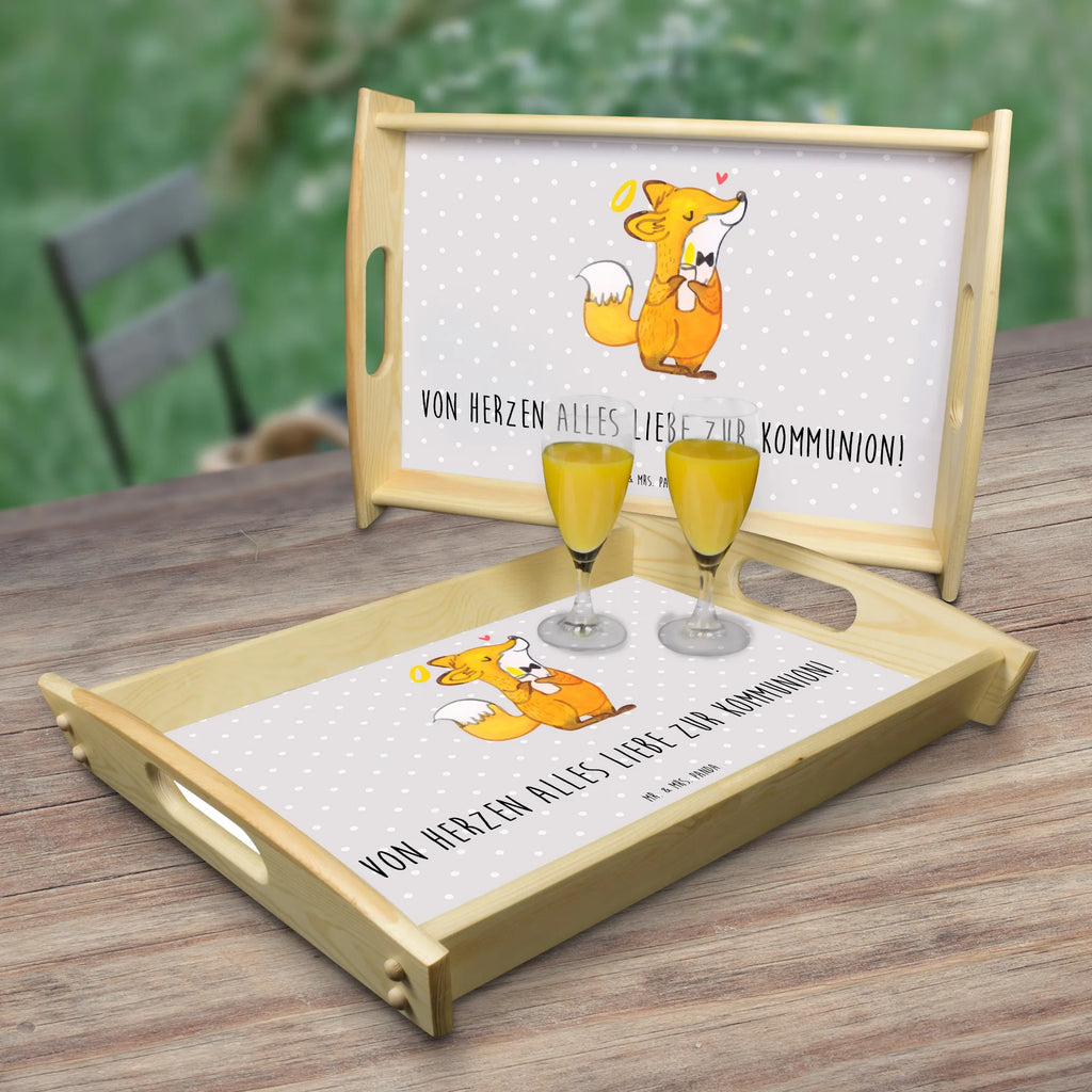 Serviertablett Fuchs Kommunion Serviertablett, Tablett, Holztablett, Küchentablett, Dekotablett, Frühstückstablett, Konfirmation, Kommunion, Jugendweihe, Konfirmation Geschenk, Kommunion Geschenk, Kommunion Dankeschön, Glauben, Liebe, Gott, Gläubig