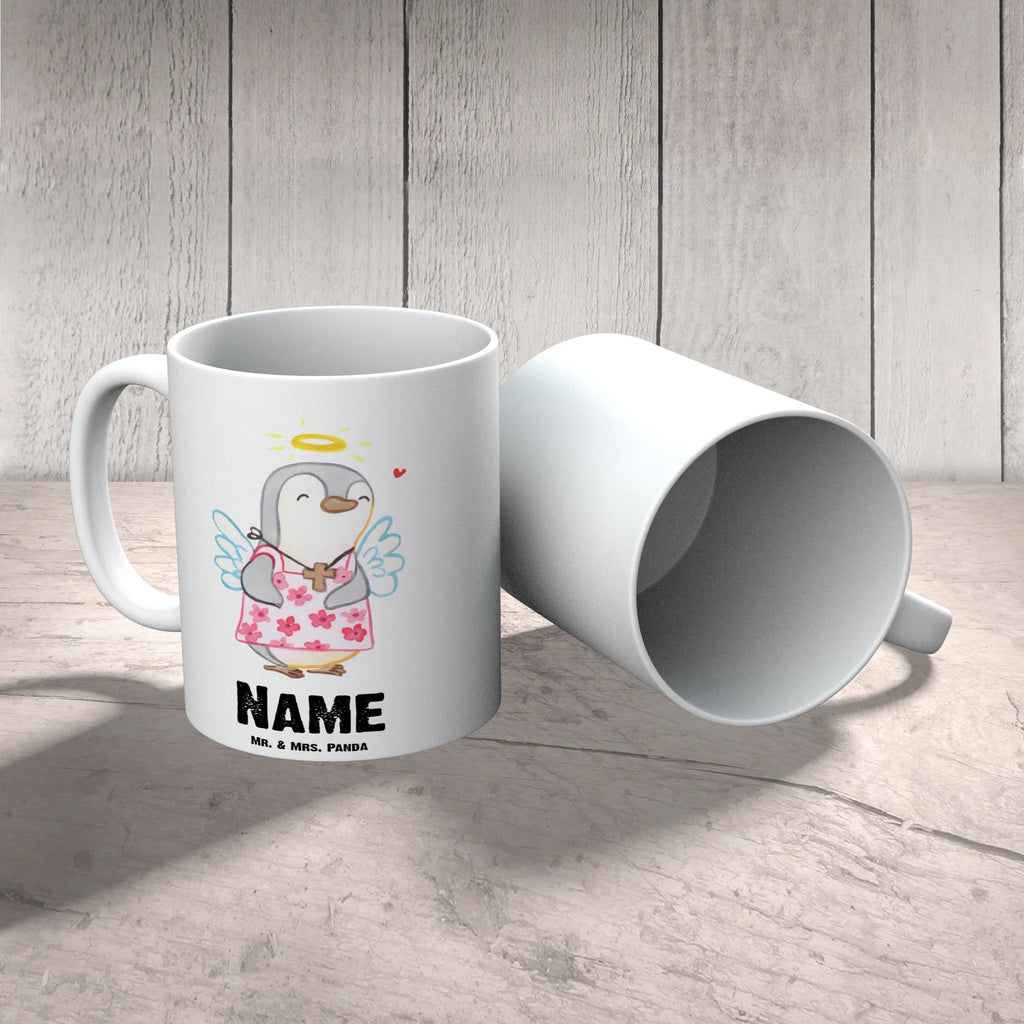 Personalisierte Tasse Pinguin Konfirmation Personalisierte Tasse, Namenstasse, Wunschname, Personalisiert, Tasse, Namen, Drucken, Tasse mit Namen, Konfirmation, Kommunion, Jugendweihe, Konfirmation Geschenk, Schutzengel, Zuversicht, Vertrauen