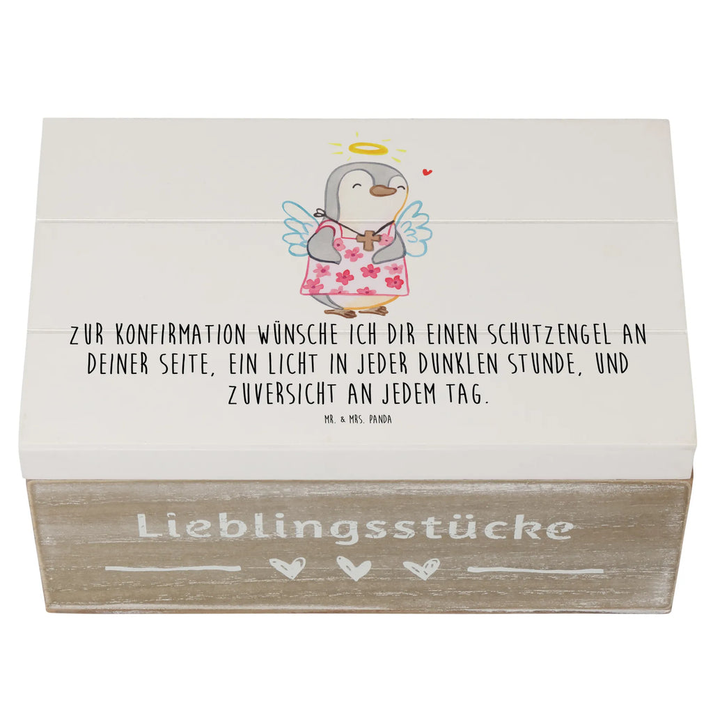 Holzkiste Pinguin Konfirmation Holzkiste, Kiste, Schatzkiste, Truhe, Schatulle, XXL, Erinnerungsbox, Erinnerungskiste, Dekokiste, Aufbewahrungsbox, Geschenkbox, Geschenkdose, Konfirmation, Kommunion, Jugendweihe, Konfirmation Geschenk, Schutzengel, Zuversicht, Vertrauen