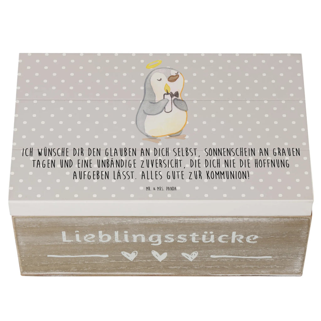 Holzkiste Pinguin Kommunion Holzkiste, Kiste, Schatzkiste, Truhe, Schatulle, XXL, Erinnerungsbox, Erinnerungskiste, Dekokiste, Aufbewahrungsbox, Geschenkbox, Geschenkdose, Konfirmation, Kommunion, Jugendweihe, Konfirmation Geschenk, Kommunion Geschenk, Kommunion Dankeschön, Glauben, Sonnenschein