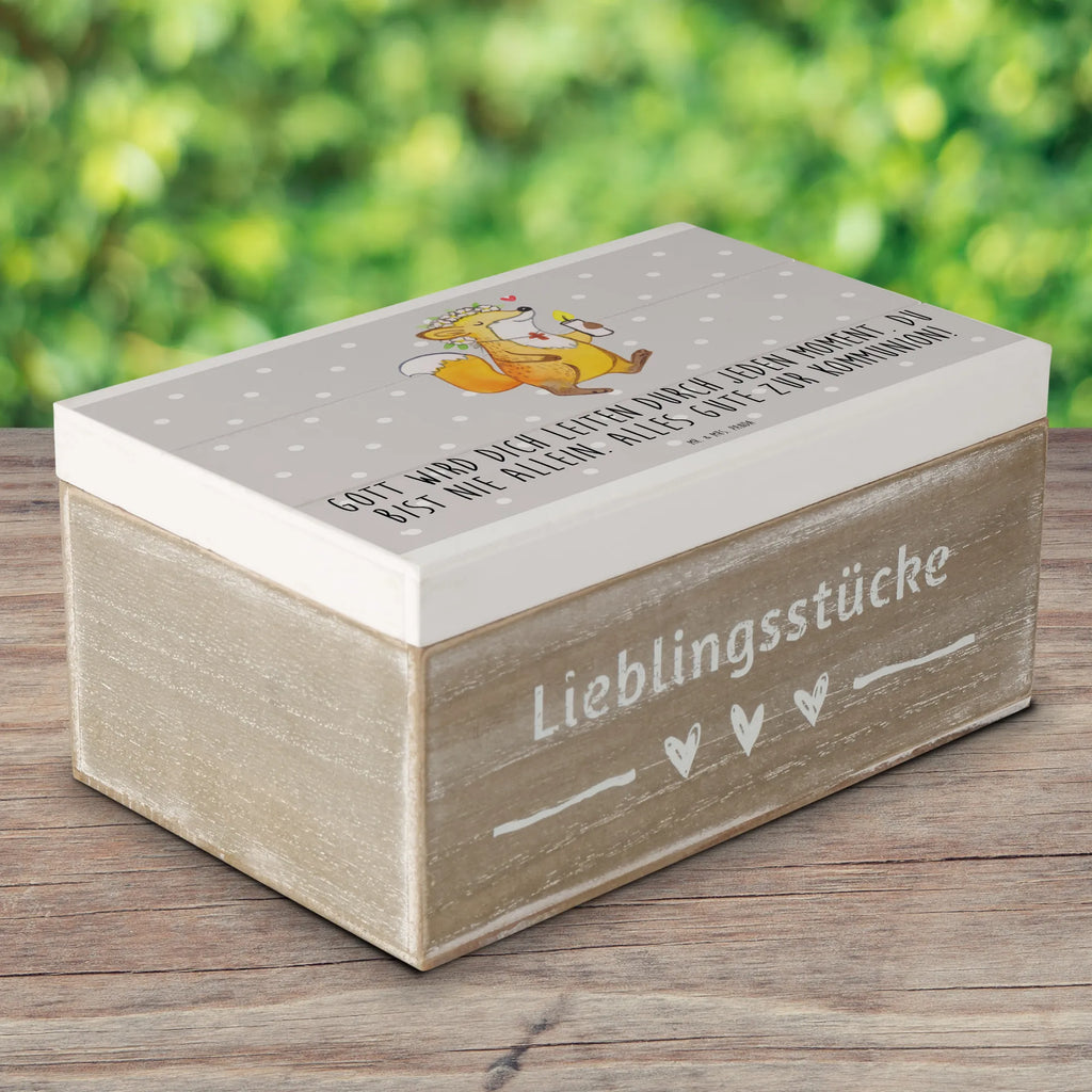 Holzkiste Fuchs Kommunion Mädchen Holzkiste, Kiste, Schatzkiste, Truhe, Schatulle, XXL, Erinnerungsbox, Erinnerungskiste, Dekokiste, Aufbewahrungsbox, Geschenkbox, Geschenkdose, Konfirmation, Kommunion, Jugendweihe, Konfirmation Geschenk, Kommunion Geschenk, Kommunion Dankeschön, Glauben, Liebe, Gott, Gläubig, Mädchen