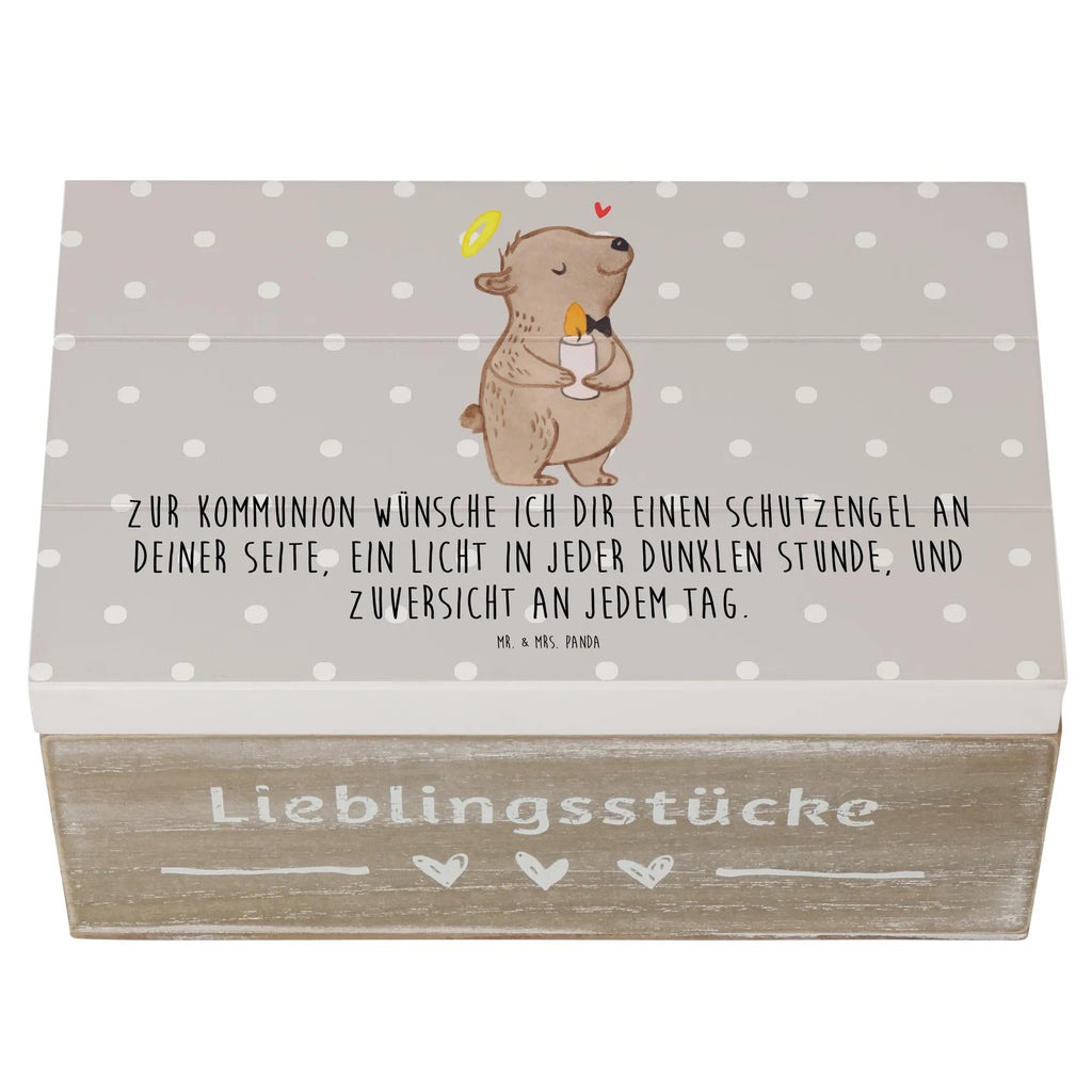 Holzkiste Bär Kommunion Mädchen Holzkiste, Kiste, Schatzkiste, Truhe, Schatulle, XXL, Erinnerungsbox, Erinnerungskiste, Dekokiste, Aufbewahrungsbox, Geschenkbox, Geschenkdose, Konfirmation, Kommunion, Jugendweihe, Konfirmation Geschenk, Kommunion Geschenk, Kommunion Dankeschön, Glauben, Liebe, Gott, Gläubig