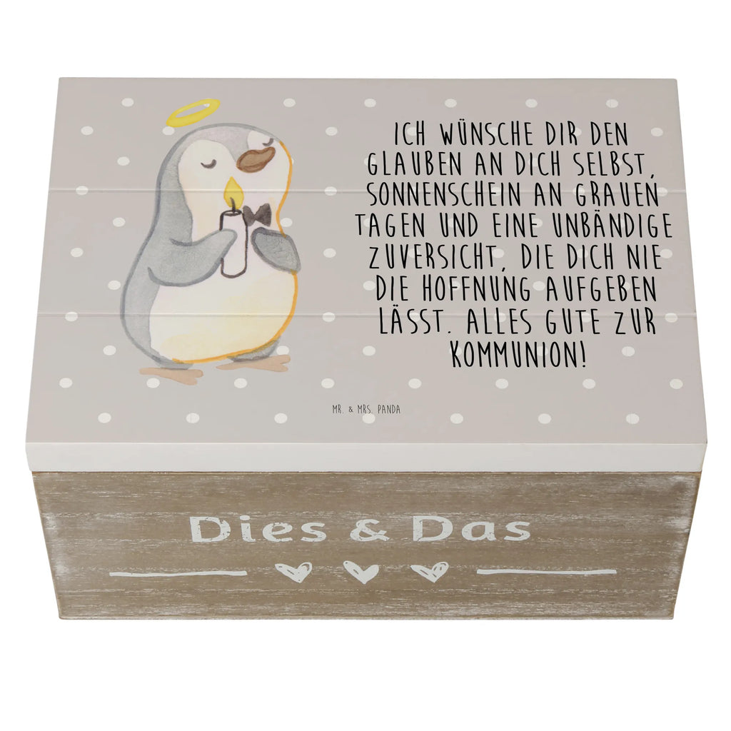 Holzkiste Pinguin Kommunion Holzkiste, Kiste, Schatzkiste, Truhe, Schatulle, XXL, Erinnerungsbox, Erinnerungskiste, Dekokiste, Aufbewahrungsbox, Geschenkbox, Geschenkdose, Konfirmation, Kommunion, Jugendweihe, Konfirmation Geschenk, Kommunion Geschenk, Kommunion Dankeschön, Glauben, Sonnenschein