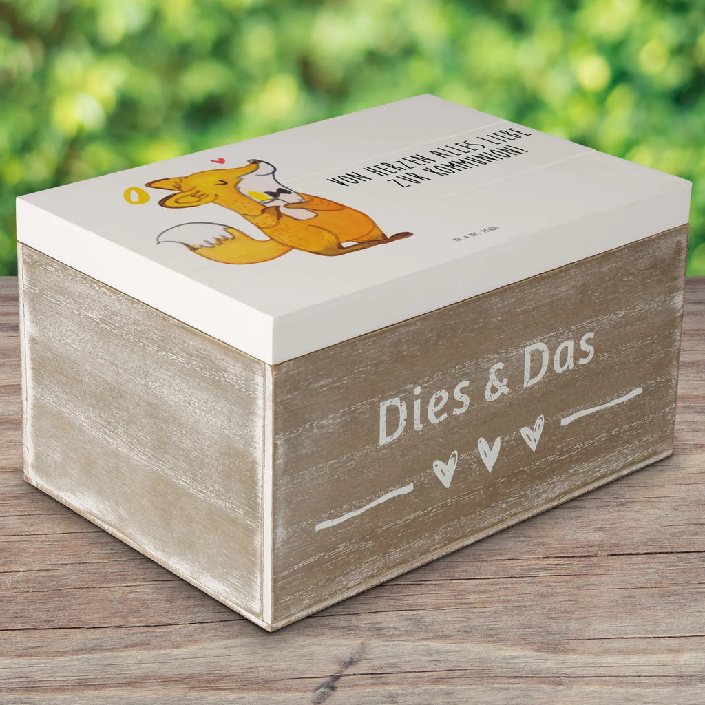 Holzkiste Fuchs Kommunion Holzkiste, Kiste, Schatzkiste, Truhe, Schatulle, XXL, Erinnerungsbox, Erinnerungskiste, Dekokiste, Aufbewahrungsbox, Geschenkbox, Geschenkdose, Konfirmation, Kommunion, Jugendweihe, Konfirmation Geschenk, Kommunion Geschenk, Kommunion Dankeschön, Glauben, Liebe, Gott, Gläubig