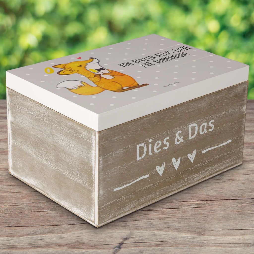 Holzkiste Fuchs Kommunion Holzkiste, Kiste, Schatzkiste, Truhe, Schatulle, XXL, Erinnerungsbox, Erinnerungskiste, Dekokiste, Aufbewahrungsbox, Geschenkbox, Geschenkdose, Konfirmation, Kommunion, Jugendweihe, Konfirmation Geschenk, Kommunion Geschenk, Kommunion Dankeschön, Glauben, Liebe, Gott, Gläubig