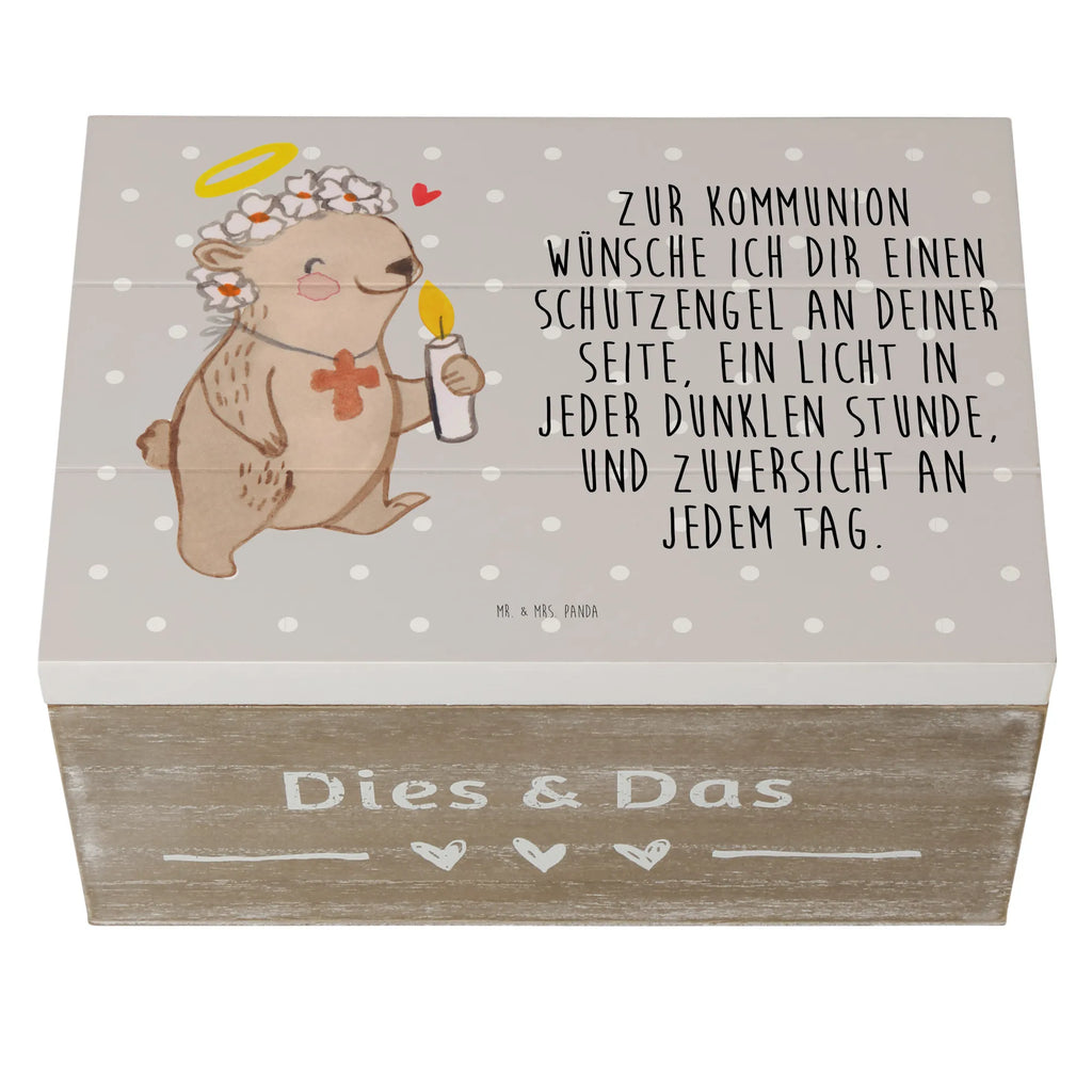 Holzkiste Bär Kommunion Mädchen Holzkiste, Kiste, Schatzkiste, Truhe, Schatulle, XXL, Erinnerungsbox, Erinnerungskiste, Dekokiste, Aufbewahrungsbox, Geschenkbox, Geschenkdose, Konfirmation, Kommunion, Jugendweihe, Konfirmation Geschenk, Kommunion Geschenk, Kommunion Dankeschön, Glauben, Liebe, Gott, Gläubig