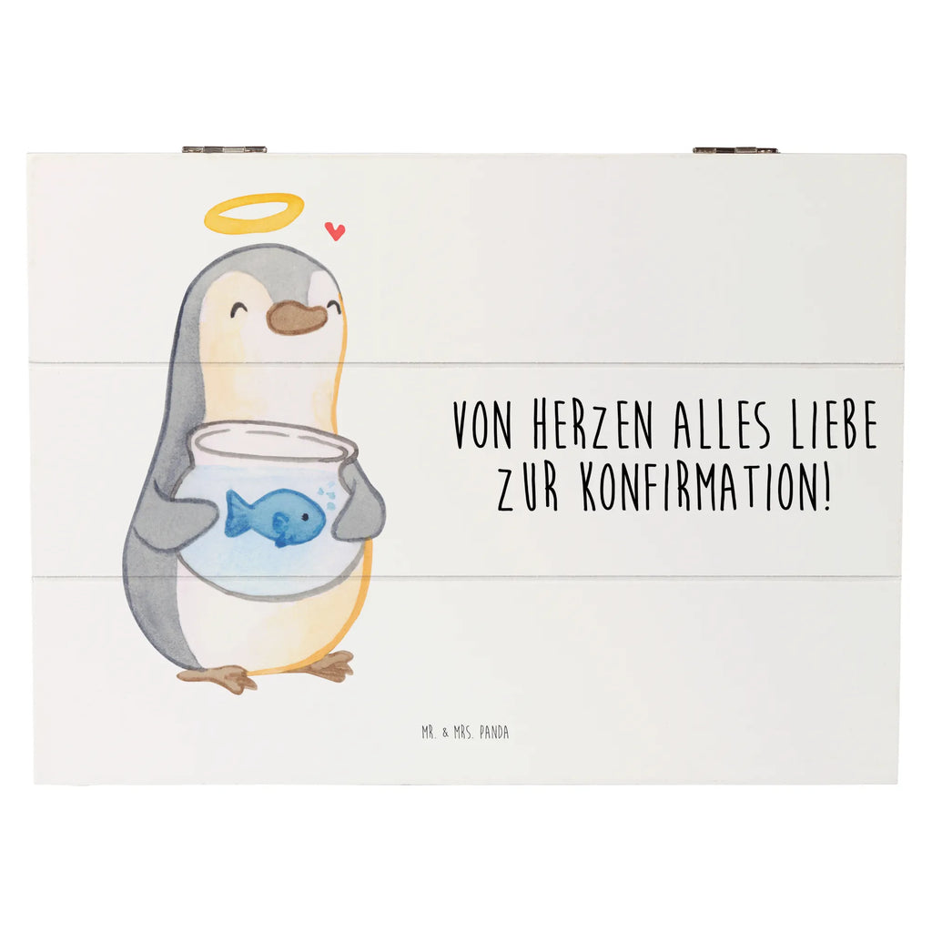 Holzkiste Pinguin Fisch Holzkiste, Kiste, Schatzkiste, Truhe, Schatulle, XXL, Erinnerungsbox, Erinnerungskiste, Dekokiste, Aufbewahrungsbox, Geschenkbox, Geschenkdose, Konfirmation, Kommunion, Jugendweihe, Konfirmation Geschenk, Fisch, Fisch Deko, Zuversicht, Vertrauen