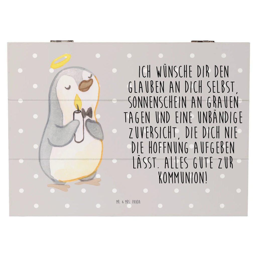 Holzkiste Pinguin Kommunion Holzkiste, Kiste, Schatzkiste, Truhe, Schatulle, XXL, Erinnerungsbox, Erinnerungskiste, Dekokiste, Aufbewahrungsbox, Geschenkbox, Geschenkdose, Konfirmation, Kommunion, Jugendweihe, Konfirmation Geschenk, Kommunion Geschenk, Kommunion Dankeschön, Glauben, Sonnenschein