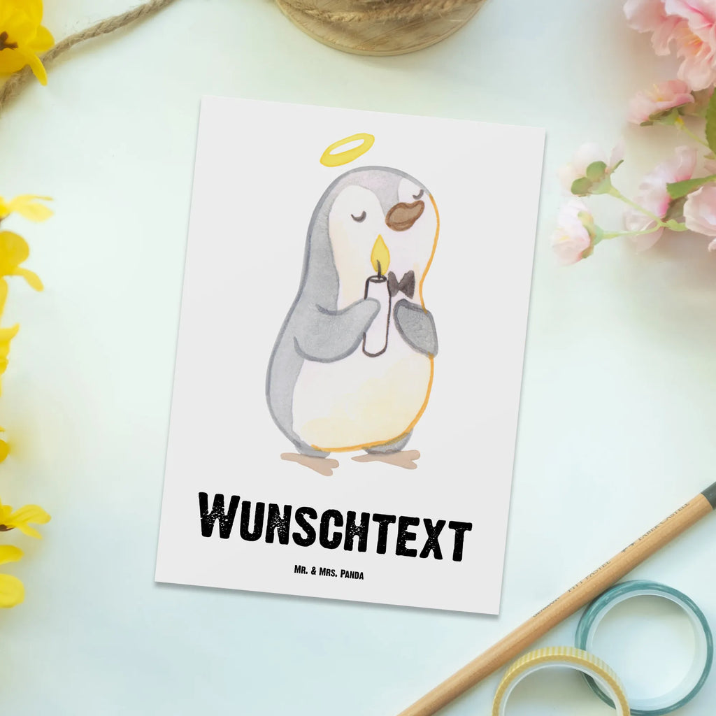 Personalisierte Postkarte Pinguin Kommunion Postkarte mit Namen, Postkarte bedrucken, Postkarte mit Wunschtext, Postkarte personalisierbar, Geschenkkarte mit Namen, Grußkarte mit Namen, Karte mit Namen, Einladung mit Namen, Ansichtskarte mit Namen, Geschenkkarte mit Wunschtext, Grußkarte mit Wunschtext, Karte mit Wunschtext, Einladung mit Wunschtext, Ansichtskarte mit Wunschtext, Konfirmation, Kommunion, Jugendweihe, Konfirmation Geschenk, Kommunion Geschenk, Kommunion Dankeschön, Glauben, Sonnenschein