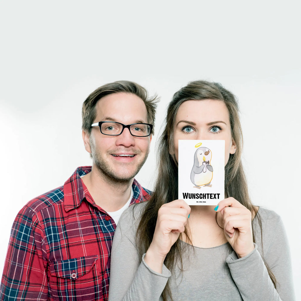 Personalisierte Postkarte Pinguin Kommunion Postkarte mit Namen, Postkarte bedrucken, Postkarte mit Wunschtext, Postkarte personalisierbar, Geschenkkarte mit Namen, Grußkarte mit Namen, Karte mit Namen, Einladung mit Namen, Ansichtskarte mit Namen, Geschenkkarte mit Wunschtext, Grußkarte mit Wunschtext, Karte mit Wunschtext, Einladung mit Wunschtext, Ansichtskarte mit Wunschtext, Konfirmation, Kommunion, Jugendweihe, Konfirmation Geschenk, Kommunion Geschenk, Kommunion Dankeschön, Glauben, Sonnenschein