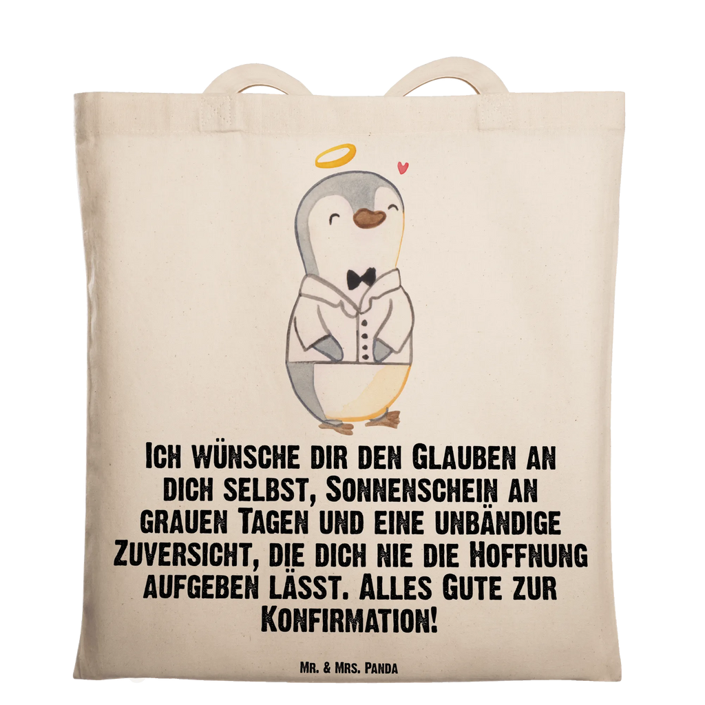 Tragetasche Pinguin Konfirmation Hemd Beuteltasche, Beutel, Einkaufstasche, Jutebeutel, Stoffbeutel, Tasche, Shopper, Umhängetasche, Strandtasche, Schultertasche, Stofftasche, Tragetasche, Badetasche, Jutetasche, Einkaufstüte, Laptoptasche, Konfirmation, Kommunion, Jugendweihe, Konfirmation Geschenk, Sonnenschein, Zuversicht, Vertrauen, Hoffnung