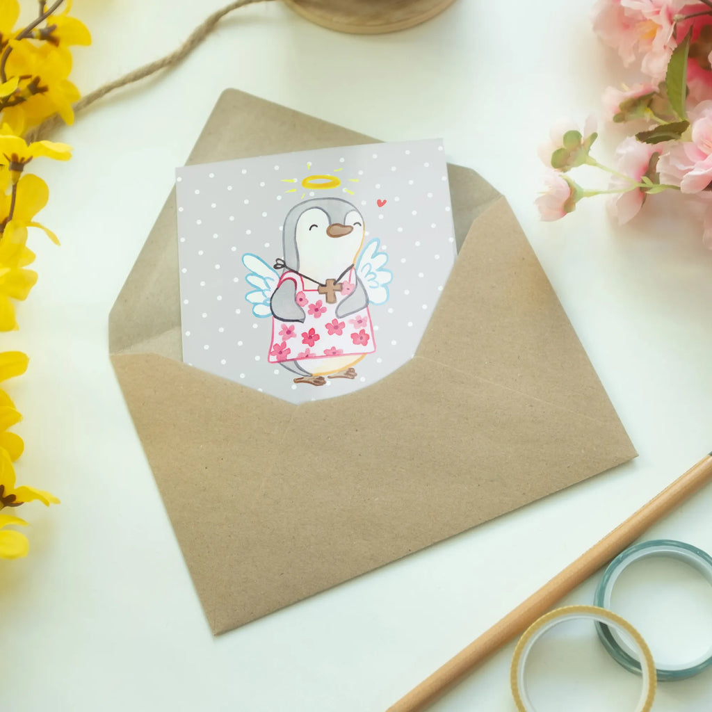 Grußkarte Pinguin Konfirmation Grußkarte, Klappkarte, Einladungskarte, Glückwunschkarte, Hochzeitskarte, Geburtstagskarte, Karte, Ansichtskarten, Konfirmation, Kommunion, Jugendweihe, Konfirmation Geschenk, Schutzengel, Zuversicht, Vertrauen