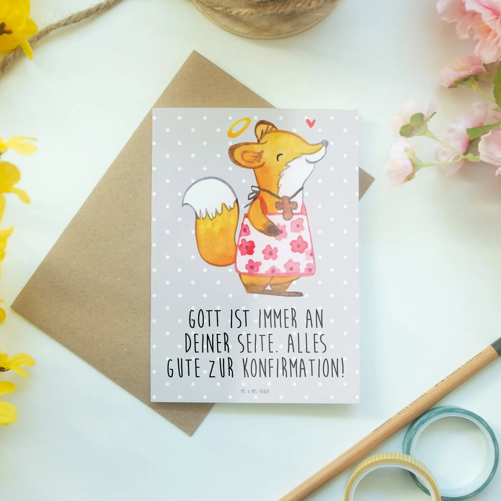 Grußkarte Fuchs Konfirmation Mädchen Grußkarte, Klappkarte, Einladungskarte, Glückwunschkarte, Hochzeitskarte, Geburtstagskarte, Karte, Ansichtskarten, Konfirmation, Kommunion, Jugendweihe, Konfirmation Geschenk, Gott, Gläubig, Alles Gute