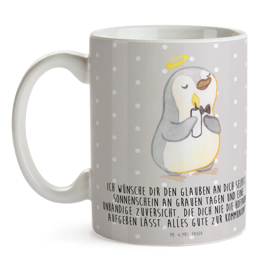 Tasse Pinguin Kommunion Tasse, Kaffeetasse, Teetasse, Becher, Kaffeebecher, Teebecher, Keramiktasse, Porzellantasse, Büro Tasse, Geschenk Tasse, Tasse Sprüche, Tasse Motive, Kaffeetassen, Tasse bedrucken, Designer Tasse, Cappuccino Tassen, Schöne Teetassen, Konfirmation, Kommunion, Jugendweihe, Konfirmation Geschenk, Kommunion Geschenk, Kommunion Dankeschön, Glauben, Sonnenschein