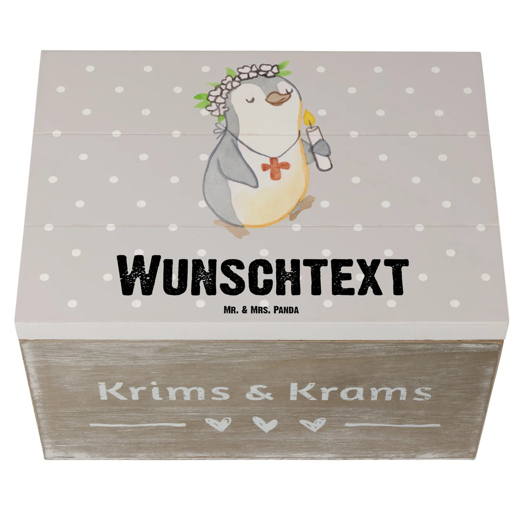 Personalisierte Holzkiste Pinguin Kommunion Mädchen Holzkiste mit Namen, Kiste mit Namen, Schatzkiste mit Namen, Truhe mit Namen, Schatulle mit Namen, Erinnerungsbox mit Namen, Erinnerungskiste, mit Namen, Dekokiste mit Namen, Aufbewahrungsbox mit Namen, Holzkiste Personalisiert, Kiste Personalisiert, Schatzkiste Personalisiert, Truhe Personalisiert, Schatulle Personalisiert, Erinnerungsbox Personalisiert, Erinnerungskiste Personalisiert, Dekokiste Personalisiert, Aufbewahrungsbox Personalisiert, Geschenkbox personalisiert, GEschenkdose personalisiert, Konfirmation, Kommunion, Jugendweihe, Konfirmation Geschenk, Gott, Gläubig, Alles Gute