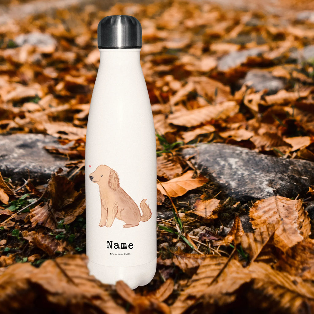 Personalisierte Thermosflasche Cocker Spaniel Lebensretter Personalisierte Isolierflasche, Personalisierte Thermoflasche, Personalisierte Trinkflasche, Trinkflasche Mit Namen, Wunschname, Bedrucken, Namensflasche, Hund, Hunderasse, Rassehund, Hundebesitzer, Geschenk, Tierfreund, Schenken, Welpe, Englische Cockerspaniel, Cocker Spaniel