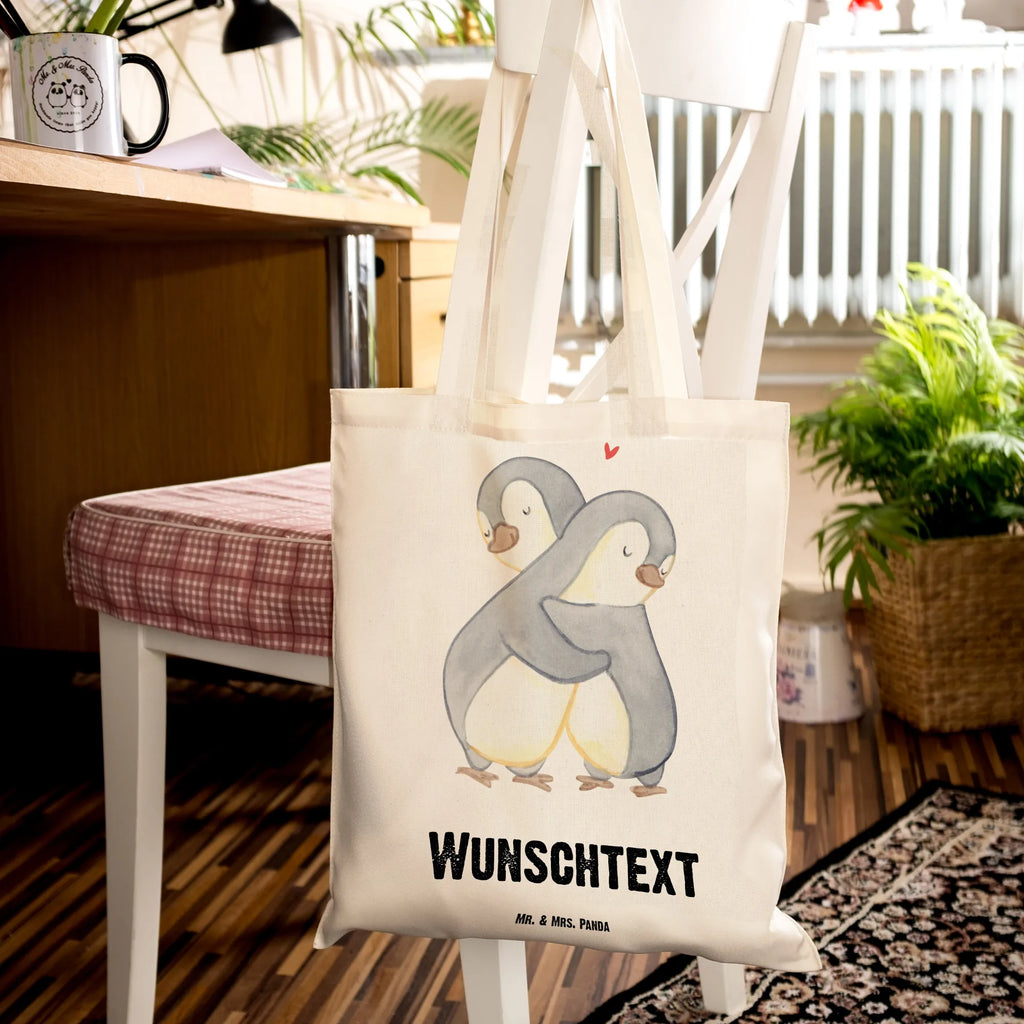 Personalisierte Tragetasche Pinguine Kuscheln Personalisierte Beuteltasche, Personalisierter Beutel, Personalisierte Einkaufstasche, Personalisierter Jutebeutel, Personalisierter Stoffbeutel, Tragetasche mit Namen, Einkaufstasche mit Namen, Stoffbeutel mit Namen, Personalisierte Tasche, Personalisierte Jutetasche, Personalisierte Kindergartentasche, Liebe, Partner, Freund, Freundin, Ehemann, Ehefrau, Heiraten, Verlobung, Heiratsantrag, Liebesgeschenk, Jahrestag, Hocheitstag, Valentinstag, Geschenk für Frauen, Hochzeitstag, Mitbringsel, Geschenk für Freundin, Geschenk für Partner, Liebesbeweis, für Männer, für Ehemann