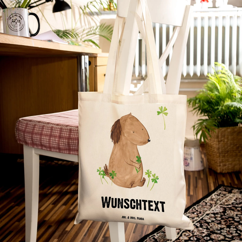 Personalisierte Tragetasche Hund Kleeblatt Personalisierte Beuteltasche, Personalisierter Beutel, Personalisierte Einkaufstasche, Personalisierter Jutebeutel, Personalisierter Stoffbeutel, Tragetasche mit Namen, Einkaufstasche mit Namen, Stoffbeutel mit Namen, Personalisierte Tasche, Personalisierte Jutetasche, Personalisierte Kindergartentasche, Hund, Hundemotiv, Haustier, Hunderasse, Tierliebhaber, Hundebesitzer, Sprüche, Kleeblatt, Glück, Tagträume, Motivation, Neuanfang, Geschenk, Glücksbringer, Selbstliebe, Achtsamkeit