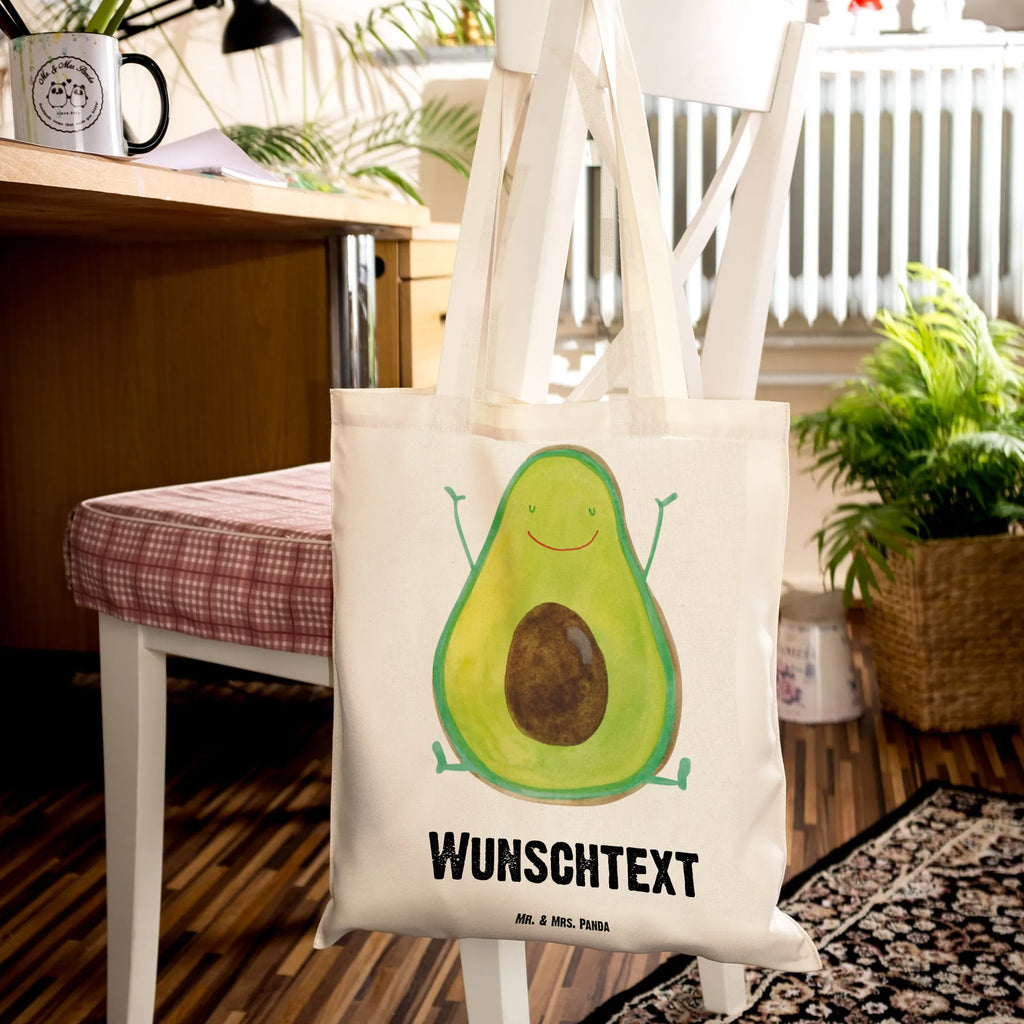 Personalisierte Tragetasche Avocado Happy Personalisierte Beuteltasche, Personalisierter Beutel, Personalisierte Einkaufstasche, Personalisierter Jutebeutel, Personalisierter Stoffbeutel, Tragetasche mit Namen, Einkaufstasche mit Namen, Stoffbeutel mit Namen, Personalisierte Tasche, Personalisierte Jutetasche, Personalisierte Kindergartentasche, Avocado, Veggie, Vegan, Gesund, Chaos