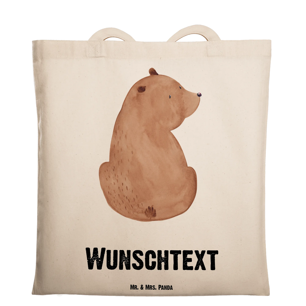 Personalisierte Tragetasche Bär Schulterblick Personalisierte Beuteltasche, Personalisierter Beutel, Personalisierte Einkaufstasche, Personalisierter Jutebeutel, Personalisierter Stoffbeutel, Tragetasche mit Namen, Einkaufstasche mit Namen, Stoffbeutel mit Namen, Personalisierte Tasche, Personalisierte Jutetasche, Personalisierte Kindergartentasche, Bär, Teddy, Teddybär, Selbstachtung, Weltansicht, Motivation, Bären, Bärenliebe, Weisheit