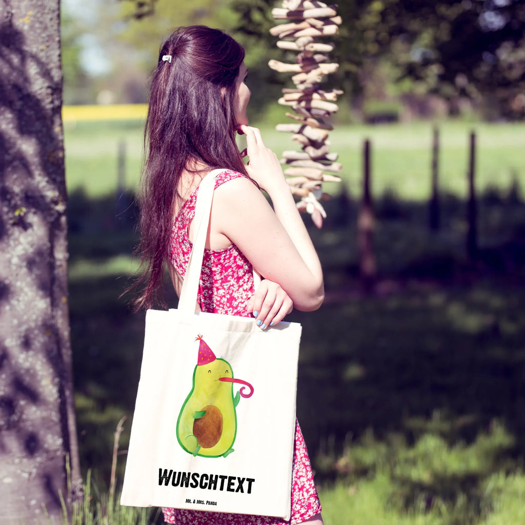 Personalisierte Tragetasche Avocado Partyhupe Personalisierte Beuteltasche, Personalisierter Beutel, Personalisierte Einkaufstasche, Personalisierter Jutebeutel, Personalisierter Stoffbeutel, Tragetasche mit Namen, Einkaufstasche mit Namen, Stoffbeutel mit Namen, Personalisierte Tasche, Personalisierte Jutetasche, Personalisierte Kindergartentasche, Avocado, Veggie, Vegan, Gesund, Party, Feierlichkeit, Feier, Fete, Geburtstag, Gute Laune, Tröte