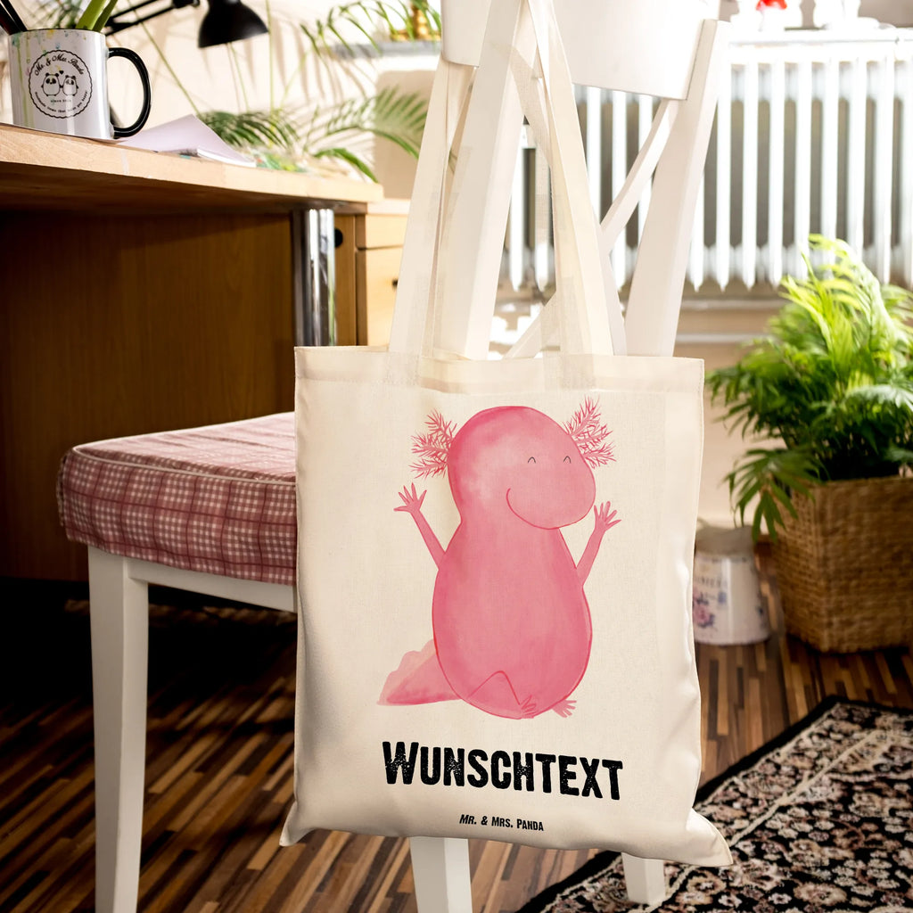 Personalisierte Tragetasche Axolotl Hurra Personalisierte Beuteltasche, Personalisierter Beutel, Personalisierte Einkaufstasche, Personalisierter Jutebeutel, Personalisierter Stoffbeutel, Tragetasche mit Namen, Einkaufstasche mit Namen, Stoffbeutel mit Namen, Personalisierte Tasche, Personalisierte Jutetasche, Personalisierte Kindergartentasche, Axolotl, Molch, Axolot, Schwanzlurch, Lurch, Lurche, fröhlich, Spaß, Freude, Motivation, Zufriedenheit